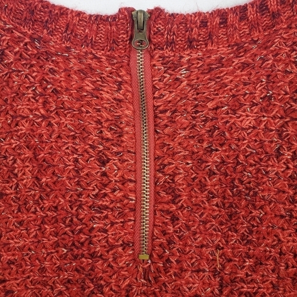 Roz & Ali Scoop Neck Women's 3/4 Sleeve Pullover Sweater w/ Zip Back Size Small - Picture 5 of 7